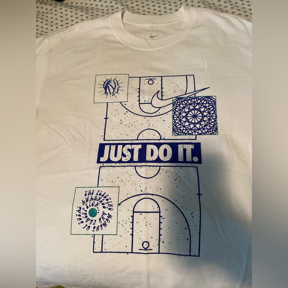 White Nike Basketball Shirt Adult Small